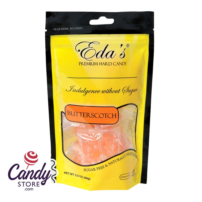 Eda’s Sugarfree Butterscotch 3.5oz Pouch – 12ct