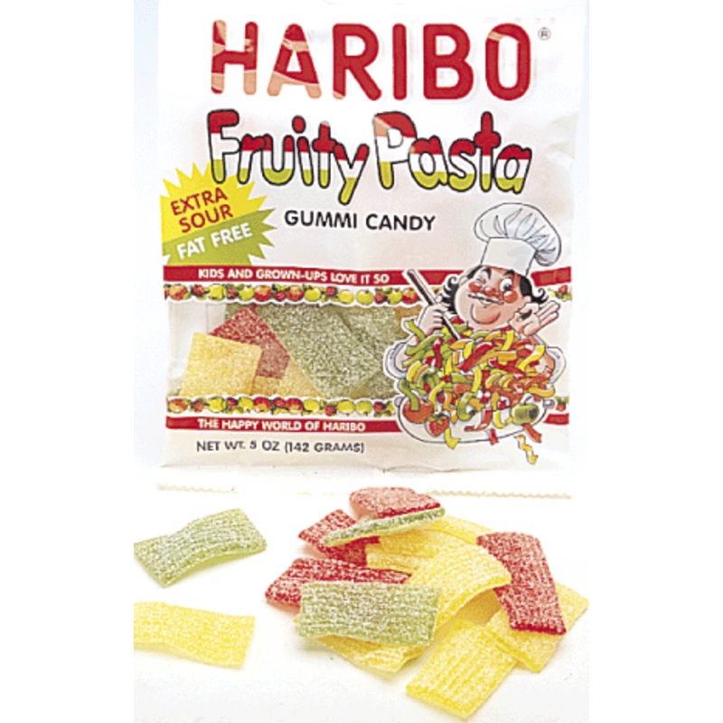 Haribo Sour Gummi Fruity Pasta – 12ct
