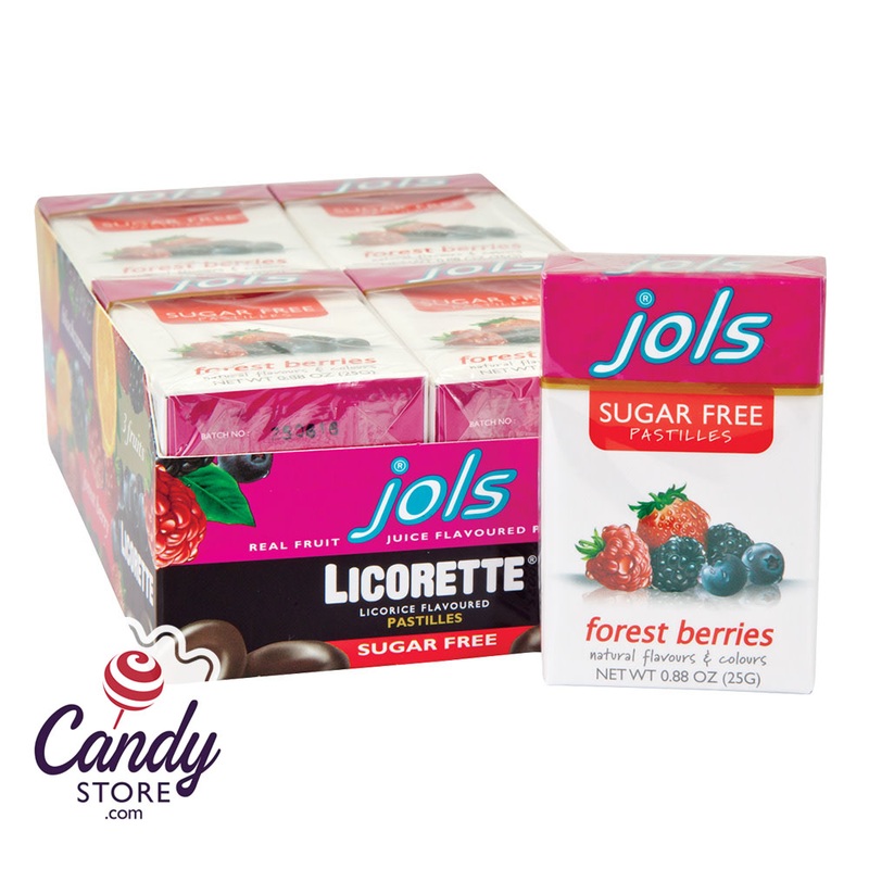 Jols Sugar Free Forest Berries Licorette Pastille 0.88oz Box – 12ct