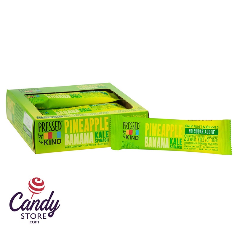 Kind Bars Pressed Pineapple Banana Kale Spinach 1.2oz – 12ct
