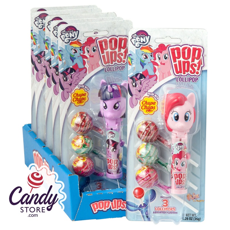 Pop Ups My Little Pony Lollipop 1.26oz Blister Pack – 6ct