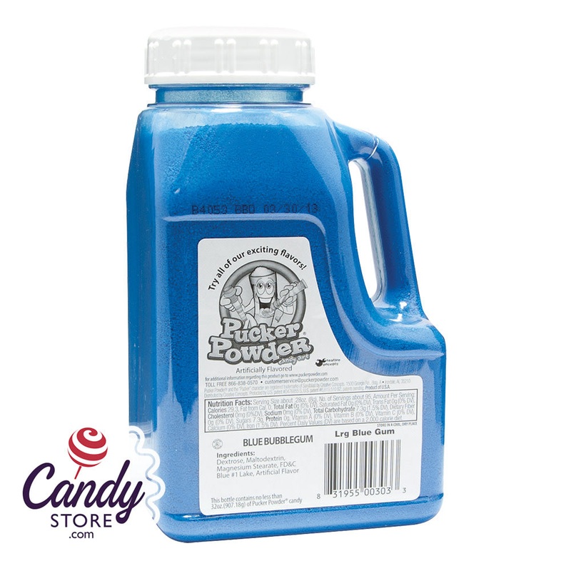 Pucker Powder Sweet Blue Bubblegum Bottle – 1ct