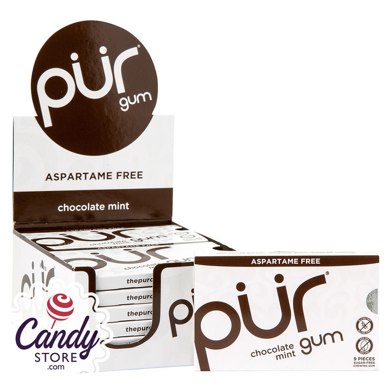 Pur Chocolate Gum 9-Piece – 12ct Packs
