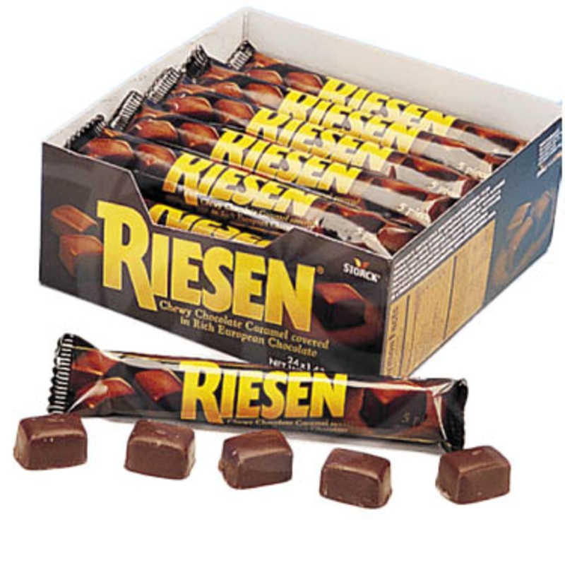 Riesen Dark Chocolate Caramel Candy – 24ct
