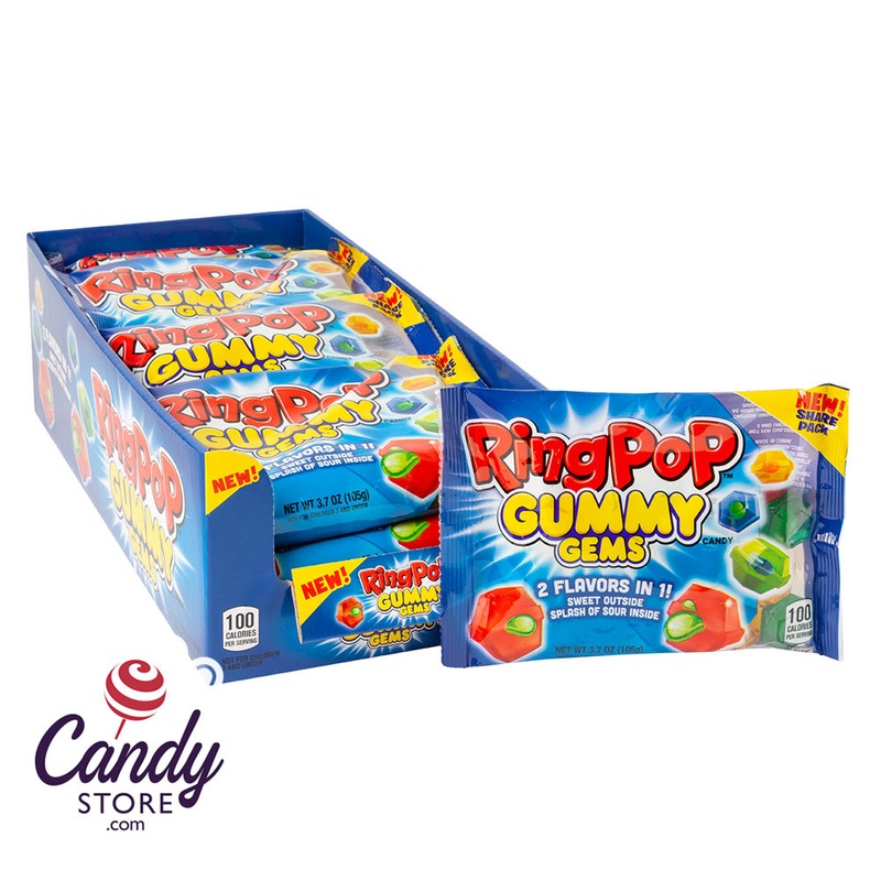 Ring Pop Gummy Gems Liquid-Filled – 16ct