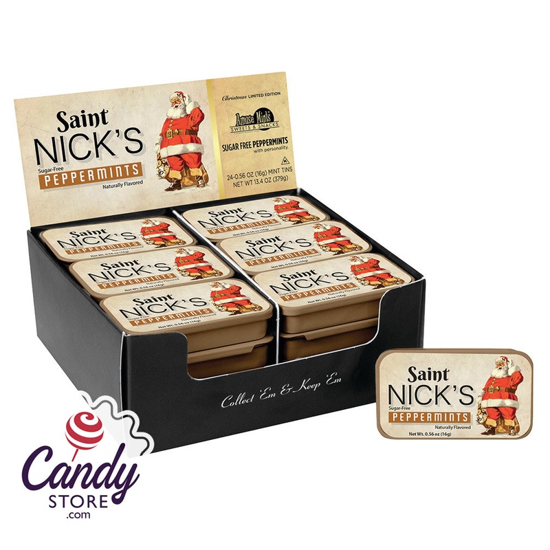 St. Nick’s Peppermints Candy Mints – 24ct Tins