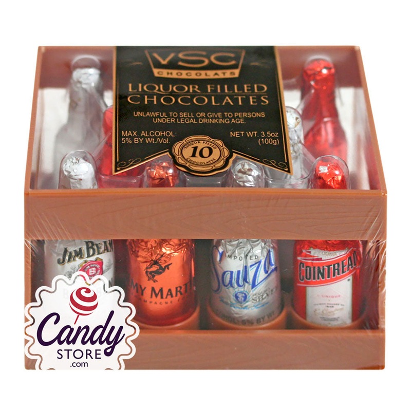 Vsc Liquor Filled Chocolates 10-Piece Crate – 24ct