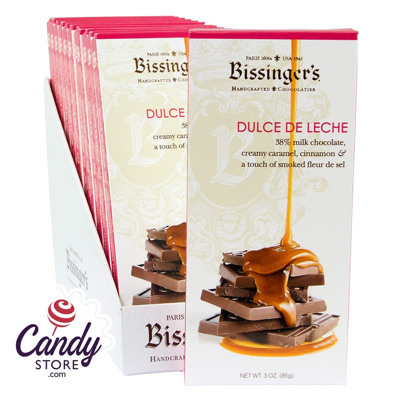 Bissinger’s Milk Chocolate Dulce De Leche 3oz Bar – 12ct