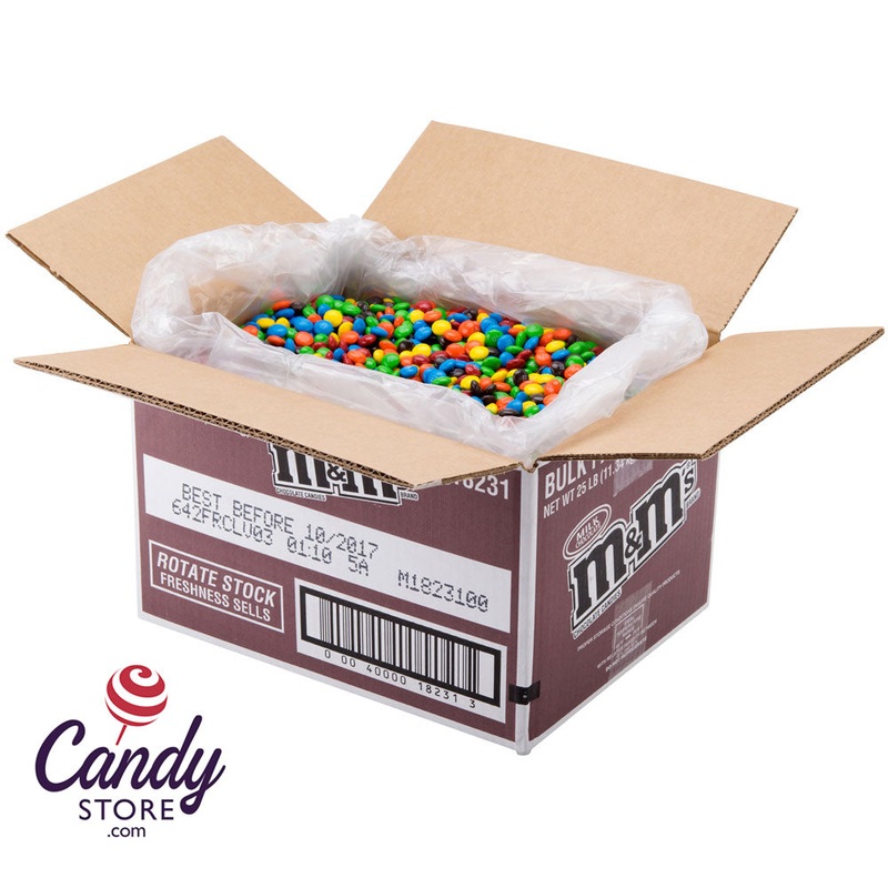 Bulk M&Ms Milk Chocolate – 25lb