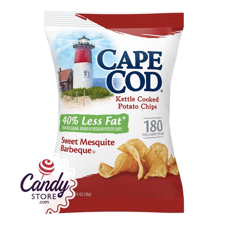 Cape Cod Less Fat Bbq Potato Chips 1.5oz Bags – 56ct