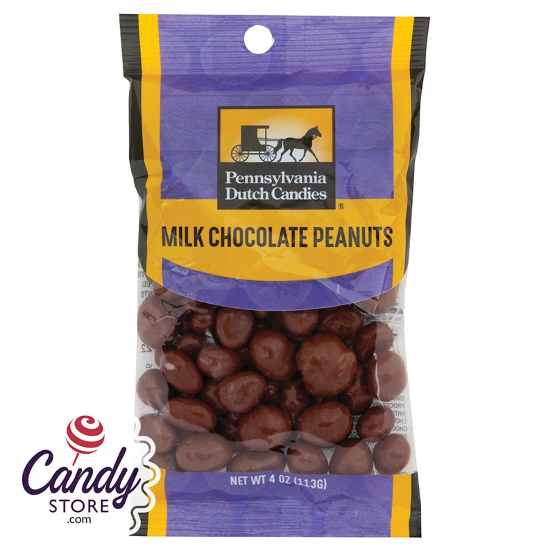 Chocolate Peanuts 4oz Peg Bags – 12ct