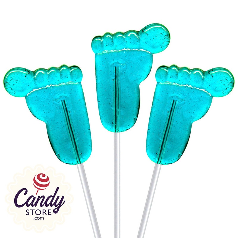 Fancy Pops Blue Baby Feet Lollipops – 100ct