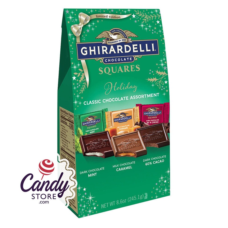 Ghirardelli Classic Assorted Squares 8.6oz Large Bags – 12ct