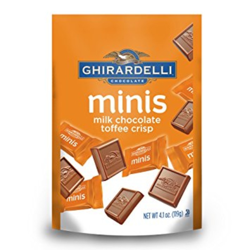 Ghirardelli Minis Milk Chocolate Toffee Crisp Squares Pouch – 6ct