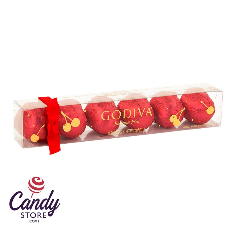 Godiva Holiday 6-Piece Cherry Cordial 3.1oz Acetate – 24ct