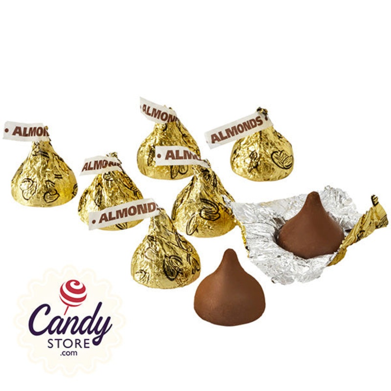 Gold Hershey Kisses Almonds – 4.17lb Bulk