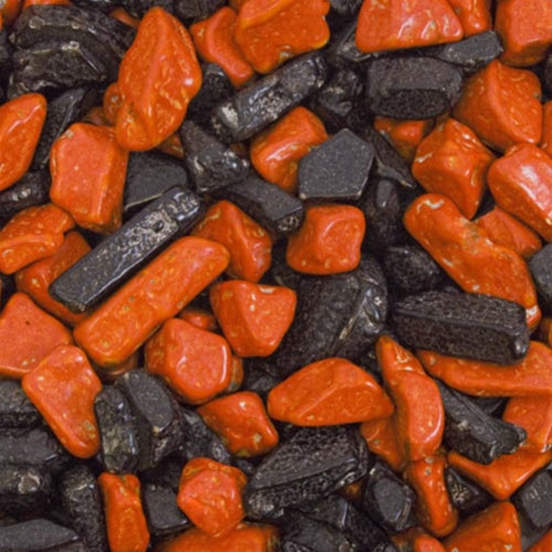 Halloween Orange & Black Choco Rocks – 5lb