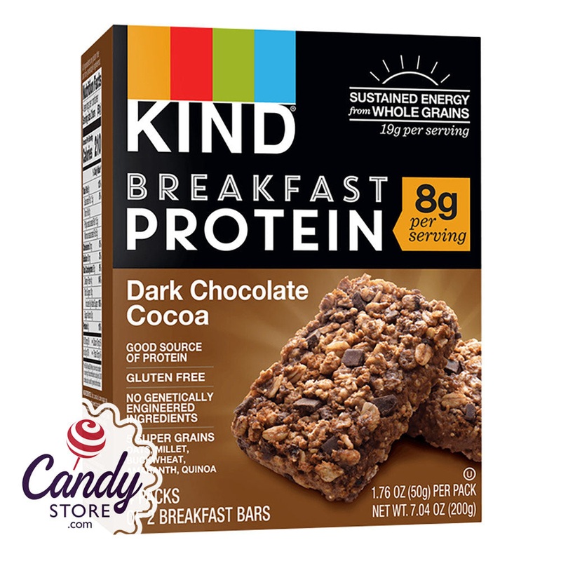 Kind Breakfast Protein Bar Dark Chocolate Cocoa 4ct 7.04oz Box – 8ct