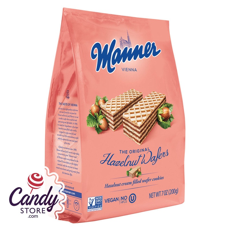Manner Hazelnut Wafer 7oz. Bag – 12ct