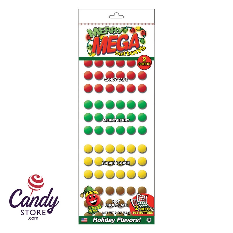 Merry Mega Buttons – 30ct Peg Bags