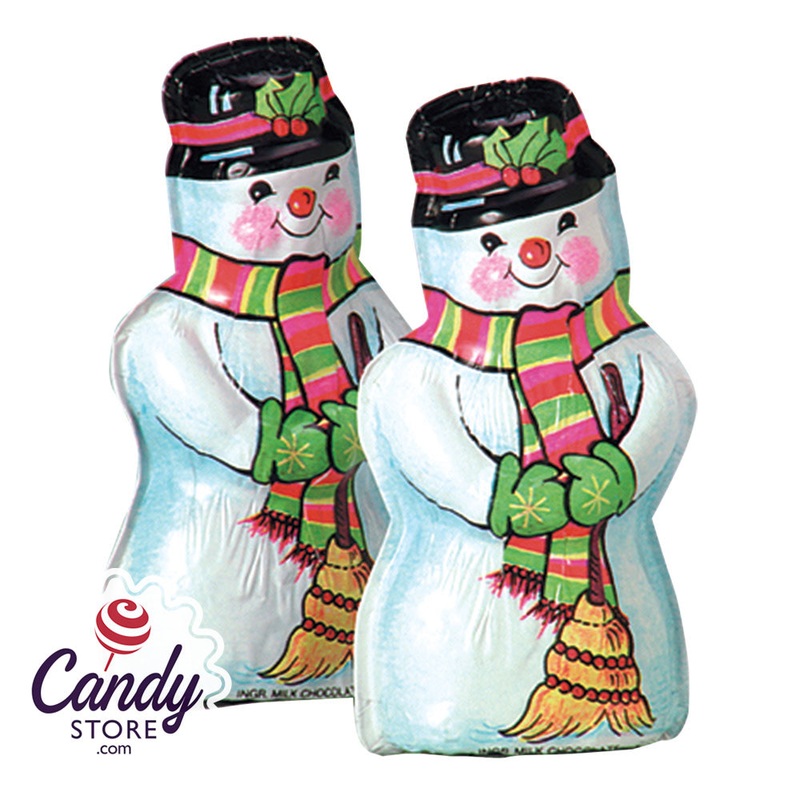 Milk Chocolate Semi Sold Snowman Madelaine – 48ct