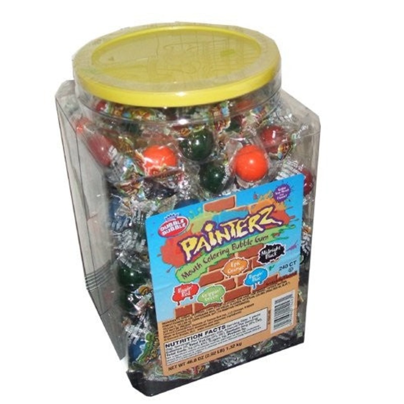 Painterz Mouth Coloring Bubble Gum – 240ct Can