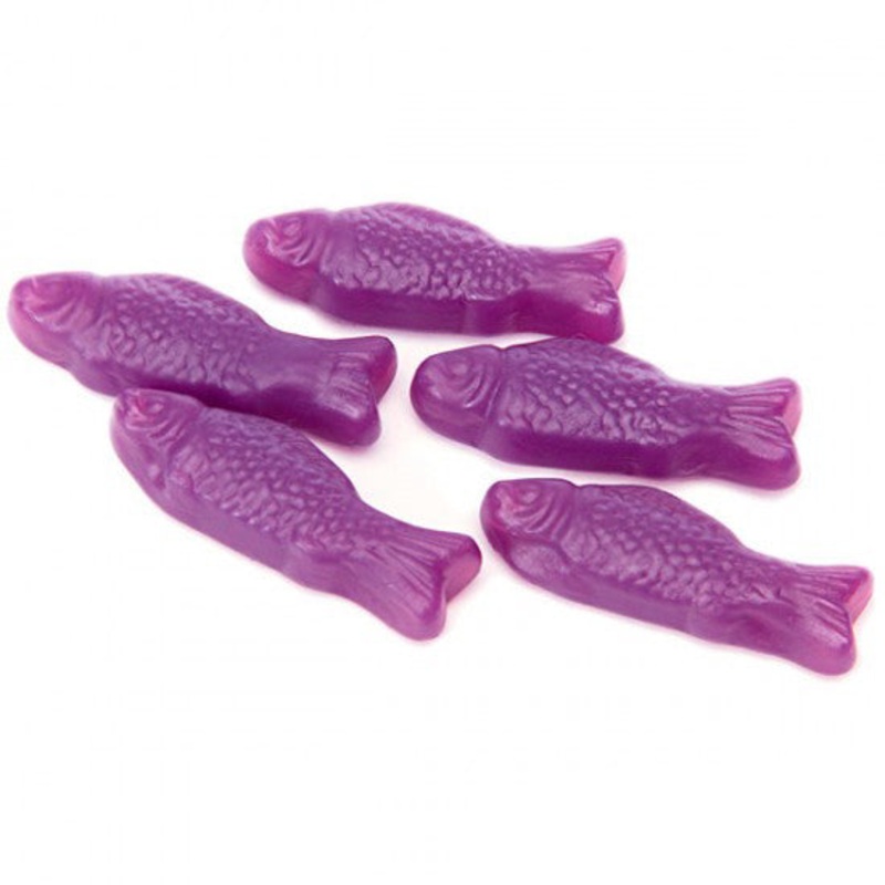 Purple American Gummy Fish – 5lb Grape