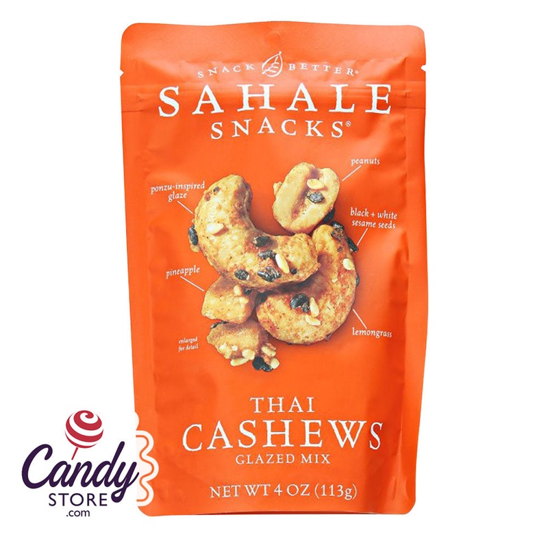 Sahale Glazed Thai Cashews 4oz Pouch – 6ct