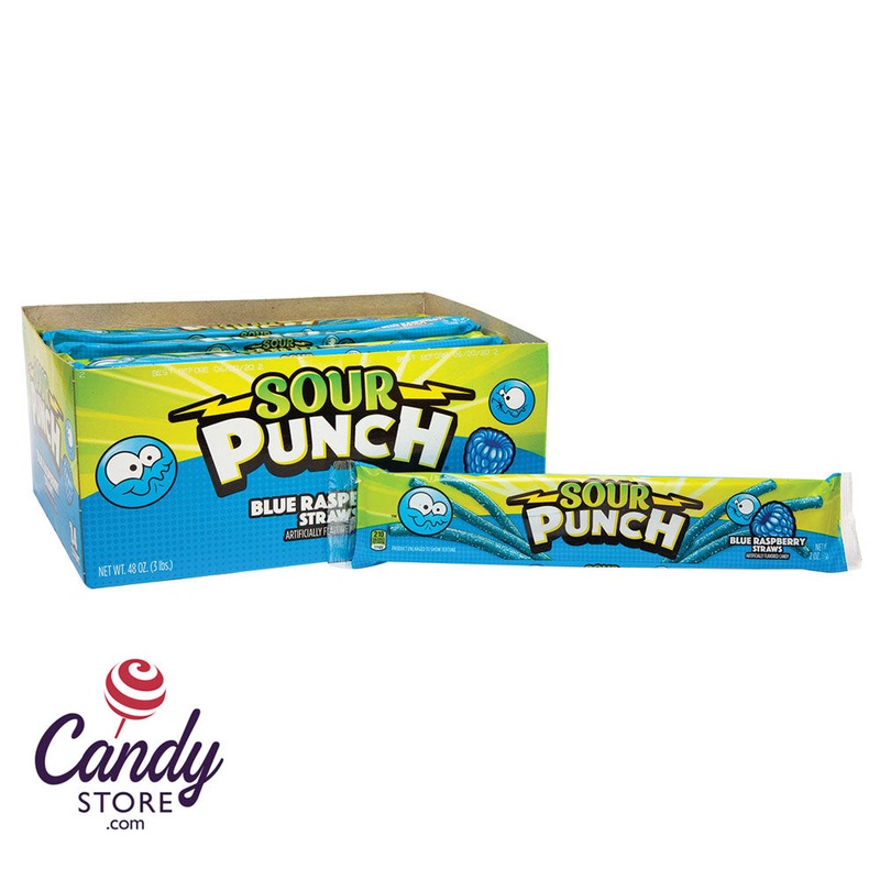 Sour Punch Blue Raspberry Straws 2oz – 24ct