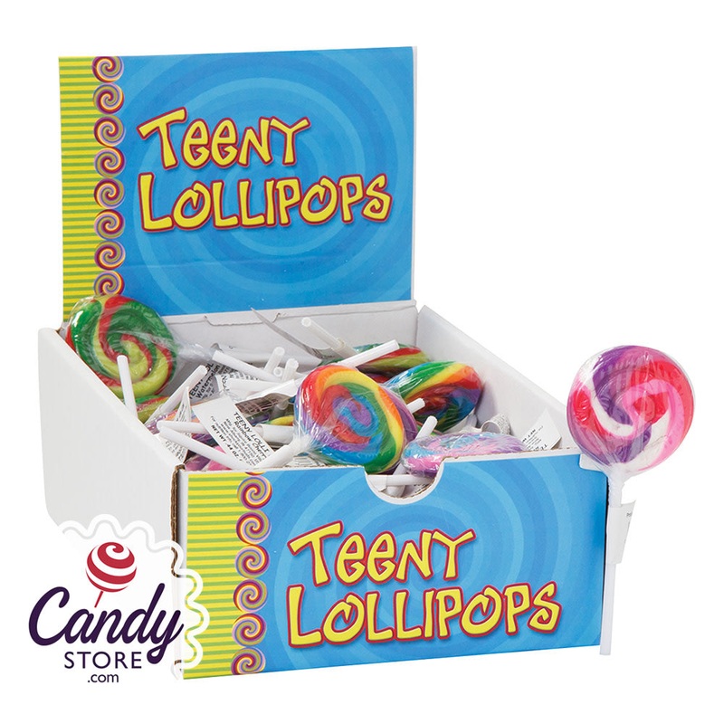 Teeny Pops Round Swirl Lollipops – 48ct