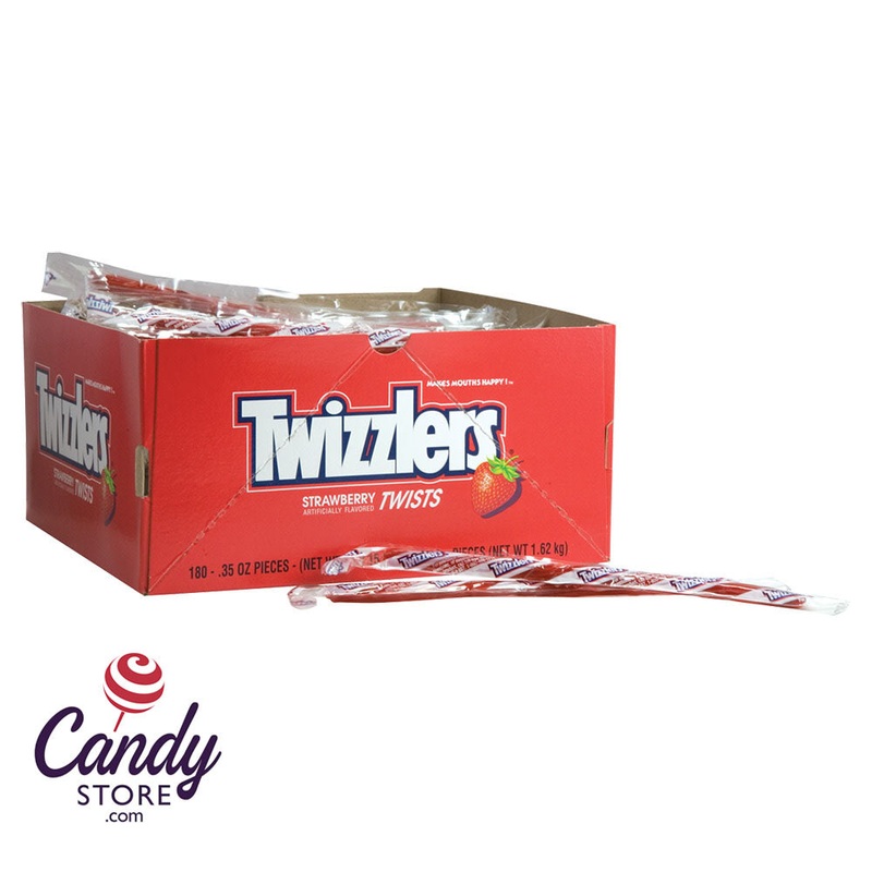 Twizzlers Strawberry Twists Wrapped 0.35oz – 180ct