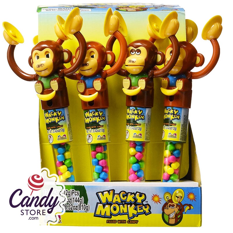 Wacky Monkey Candy-Filled Monkey with Symbols – 12ct