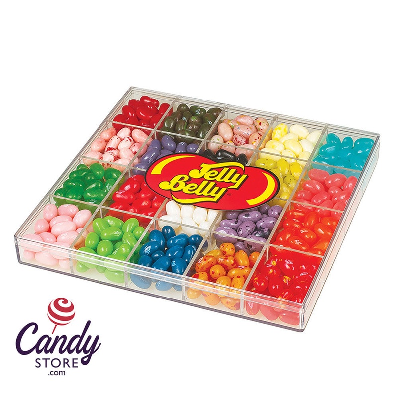 20-Flavor Jelly Belly 10oz Clear Box – 6ct