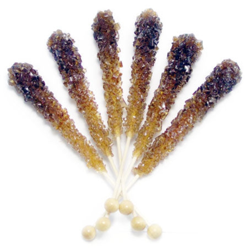 Brown Rock Candy Sticks – 120ct