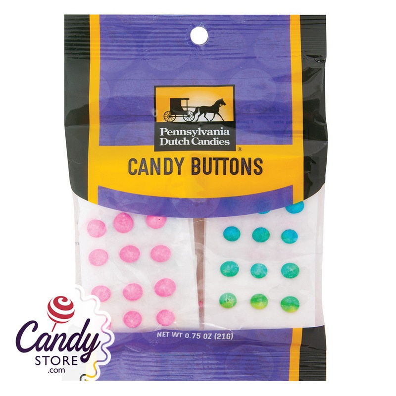 Candy Buttons Peg Bags – 12ct