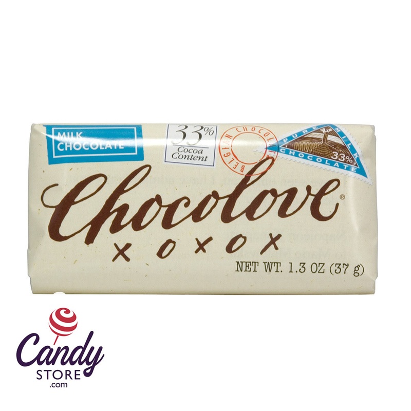 Chocolove Xoxo Pure Milk Chocolate Mini Bars – 12ct