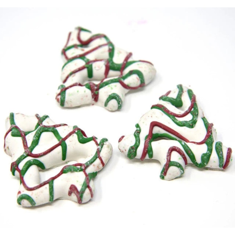 Christmas Tree Frosted Pretzels Drizzls – 10lb