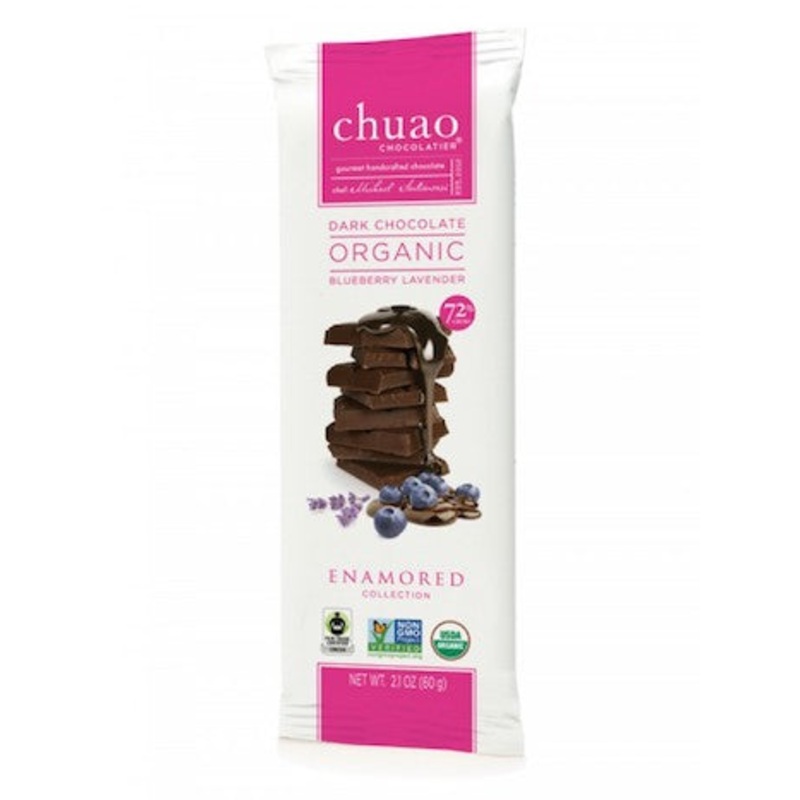 Chuao Dark Chocolate Blueberry Lavender Organic Bars – 24ct