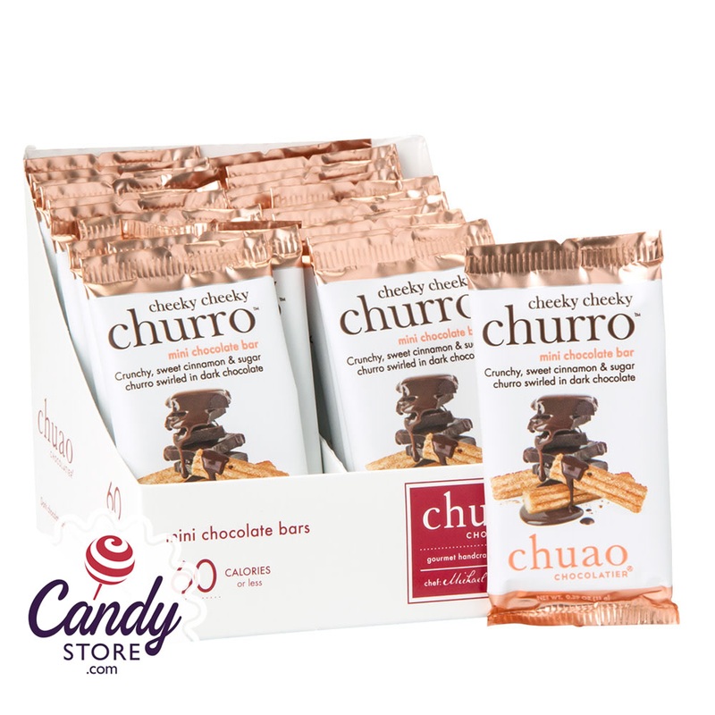 Chuao Mini Dark Chocolate Cheeky Cheeky Churro 0.39oz Bar – 24ct
