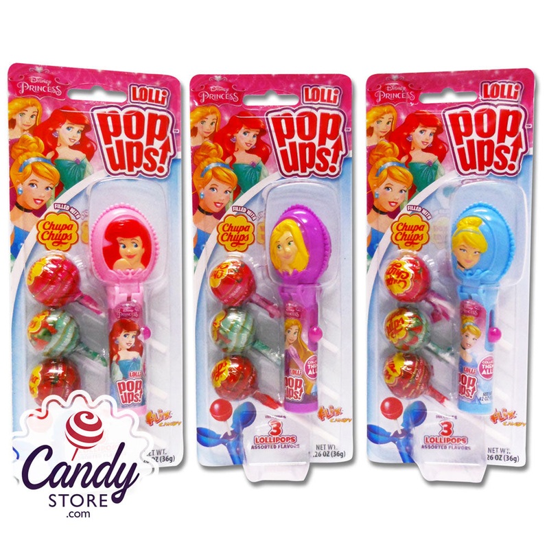 Disney Princess Pop-Ups Lollipops Toys – 6ct