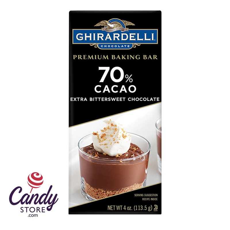 Ghirardelli 70% Cacao Baking 4oz Bar – 12ct