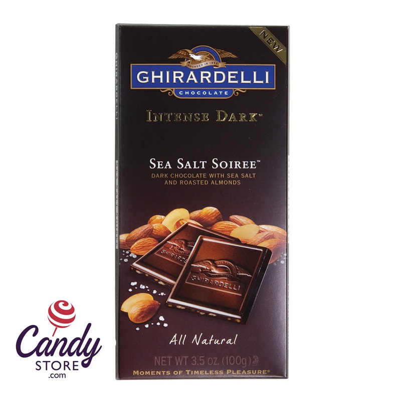 Ghirardelli Sea Salt Soiree Intense Dark Chocolate Bars – 12ct