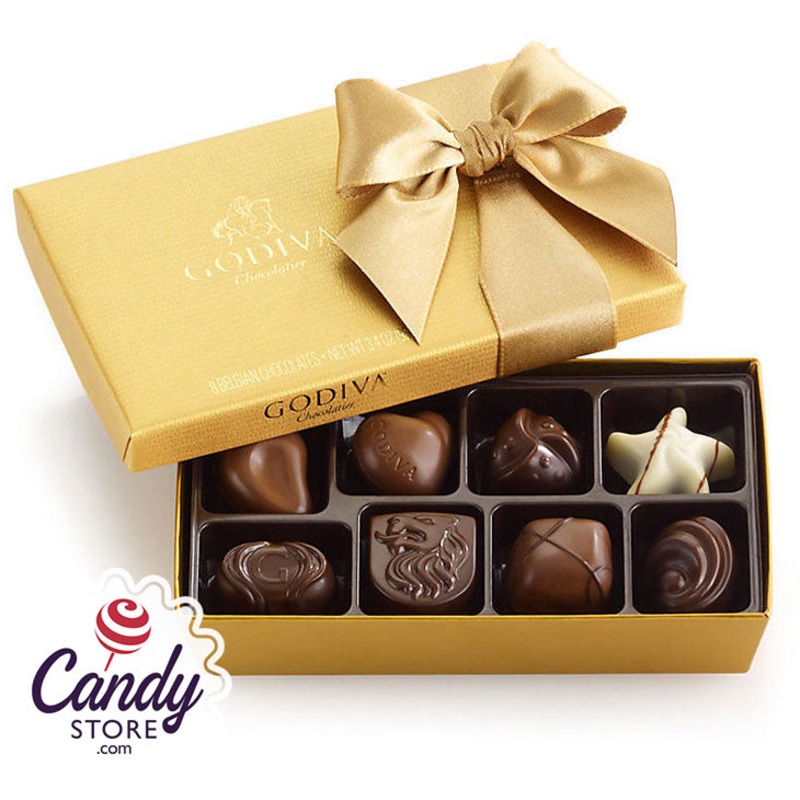 Godiva Gold 8-Piece Gift Box Assortment Ballotin – 24ct Boxes