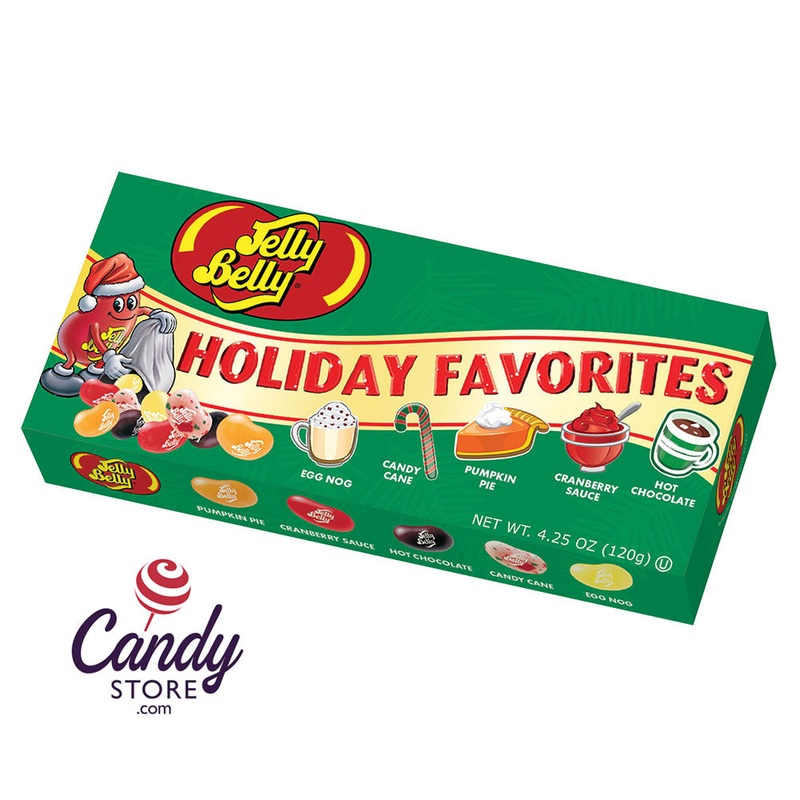 Jelly Belly Holiday Favorites 5-Flavor 4.25oz Gift Boxes – 12ct