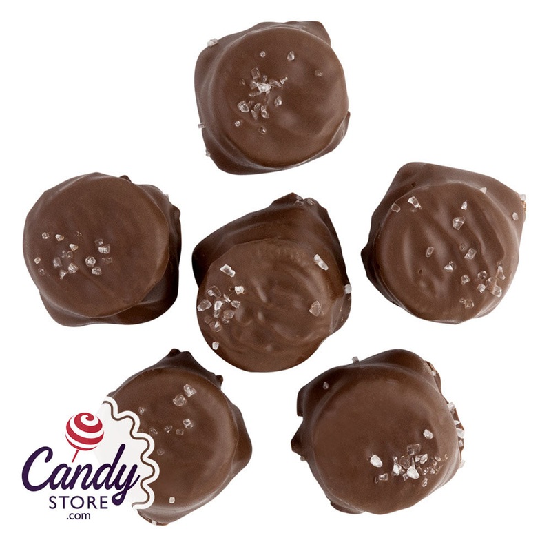 Milk Chocolate Sea Salt Caramel Mini Sandwich Cookies – 7lb