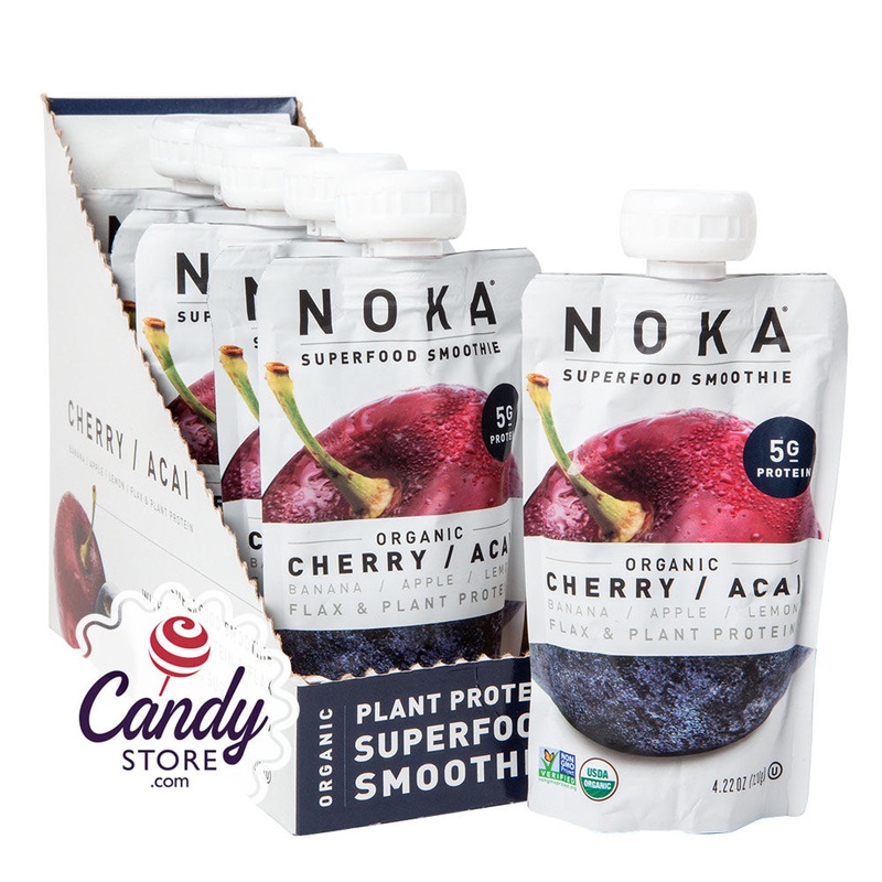 Noka Superfood Smoothie Organic Cherry Acai 4.22oz – 12ct