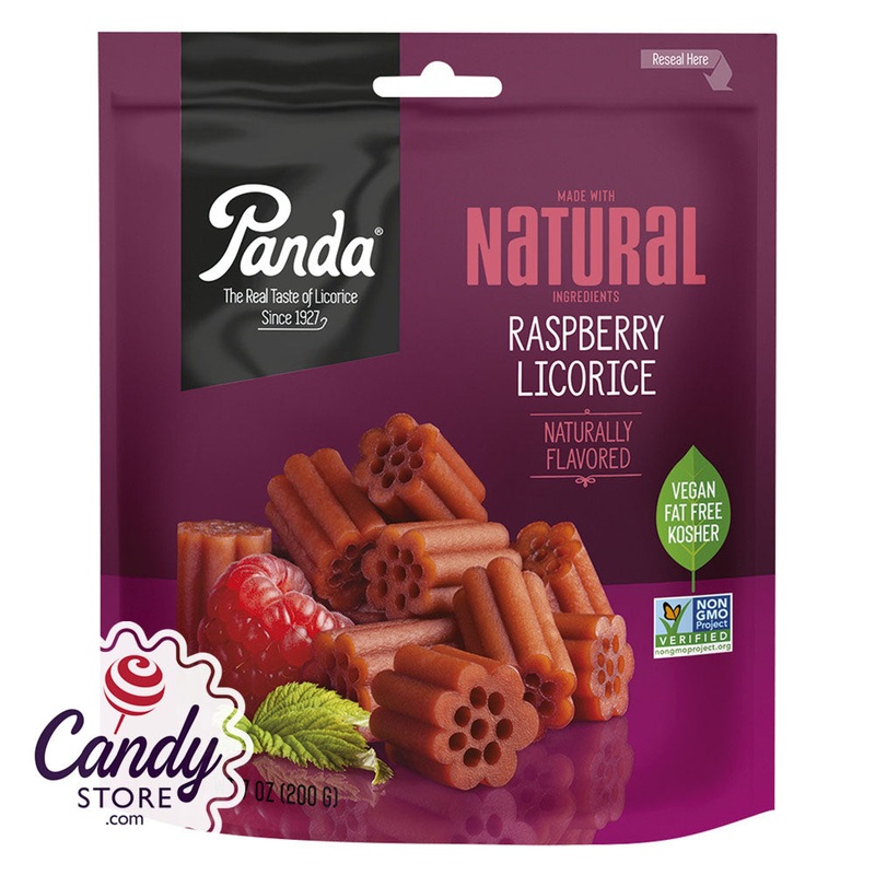 Panda Raspberry Licorice 7oz Pouch – 12ct
