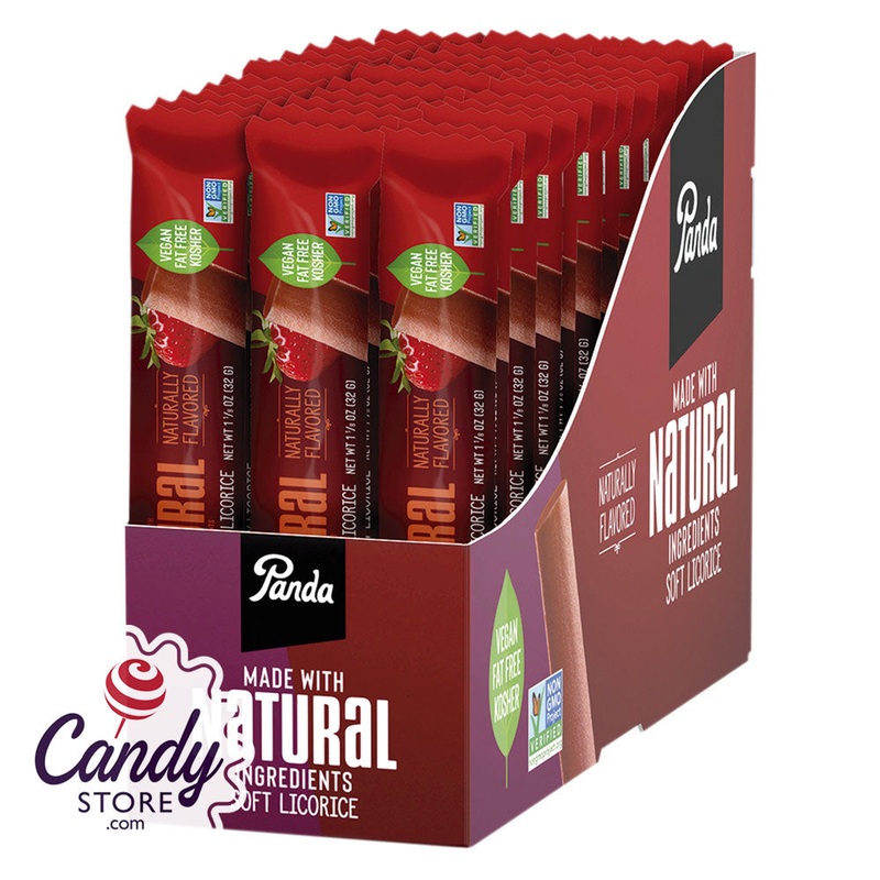 Panda Strawberry 1.1oz Licorice Bar – 36ct