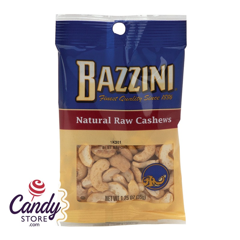 Raw Cashews Bazzini 1.5oz Peg Bags – 12ct