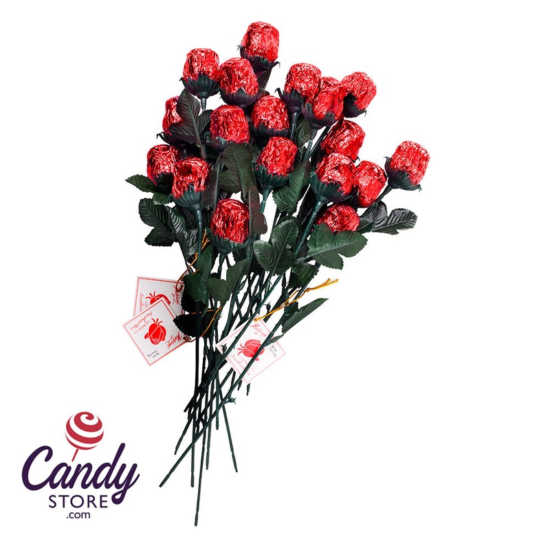 Red Roses Solid Chocolate – 48ct